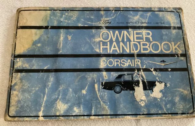 Ford Corsair 4 Benutzeranleitung Besitzerhandbuch Handbuch Vintage Gebraucht 63289/1165