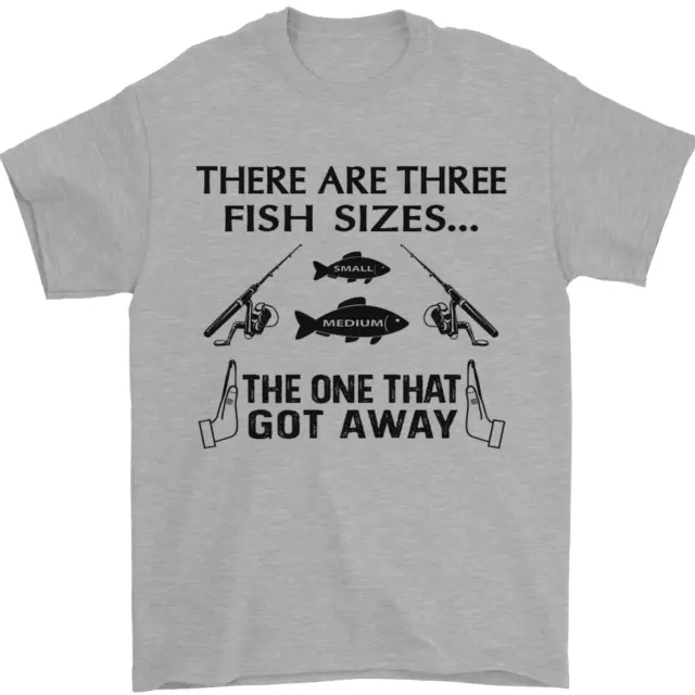 T-shirt da uomo divertente pesca pesca pesca pescatore tre taglie 100% cotone