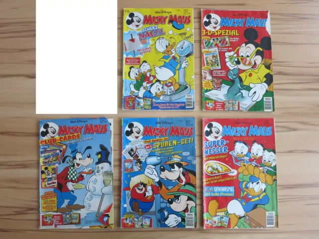 Walt Disneys Micky Maus 1996 Nr. 39; 1997 Nr. 2, 3, 11, 12