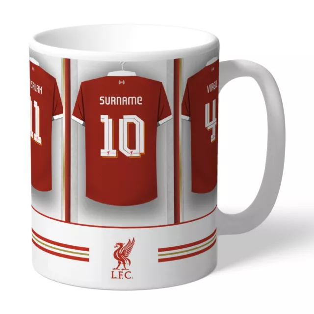 Liverpool Mug - Personalised Dressing Room - Official Football Gift for Him o...