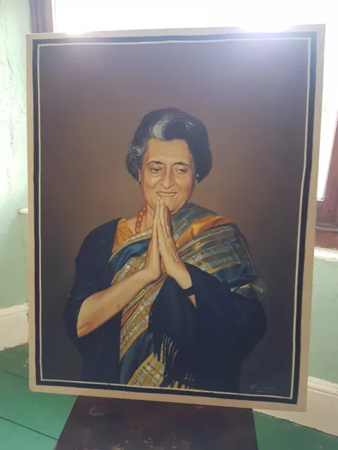 India 1970's Political Print INDIRA GANDHI