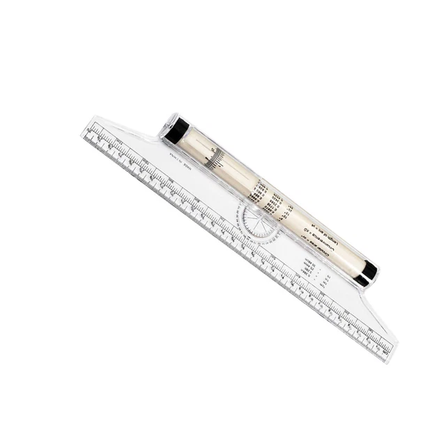 Bocianelli Rolllineal 25cm - Profi Zeichenlineal Für Technisches Zeichnen