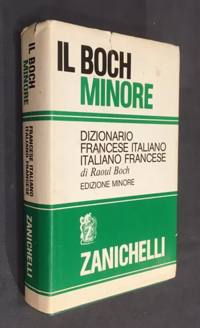 DIZIONARIO FRANCESE ITALIANO francese IL BOCH MINORE Zanichelli vocabolario  EUR 7,90 - PicClick IT