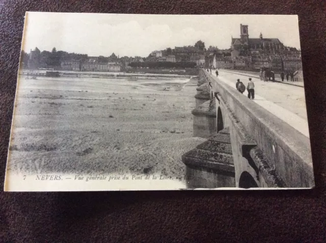 Cpa 58 Nevers General View Of The Bridge De La Loire