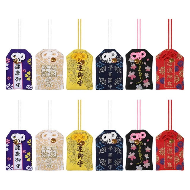 12 Pcs Glückstüte Hängender Omamori-Beutel Glücksbringer Wagen Verliebt Reisen