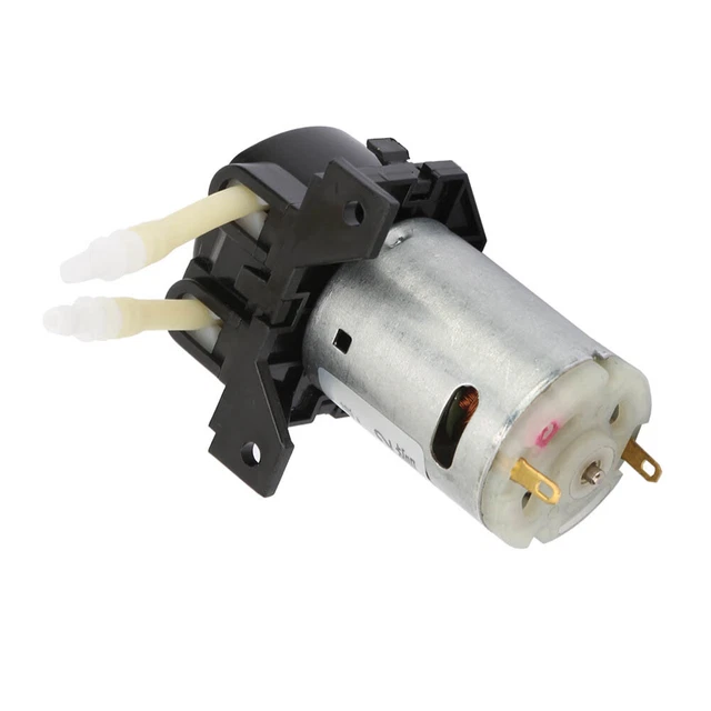 (Black)DC12V Micro Peristaltic Pump Dosing Pump Selfpriming Pump -2 2 * 4mm DIY