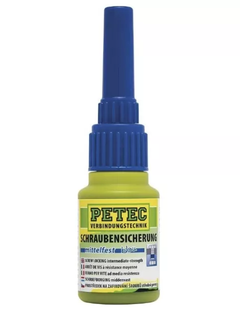 Petec 91010 10ml Medium Strength Screw Lock - Medium-Strength Screw Lock