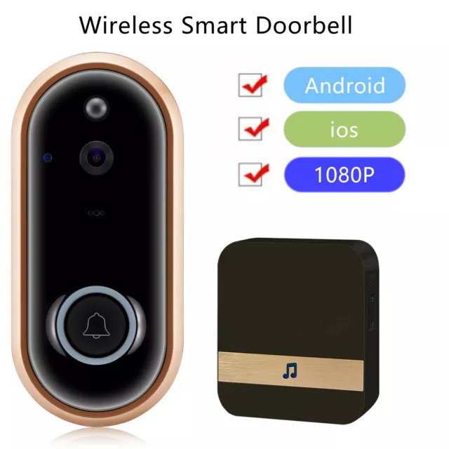 Two-Way Door Bell WiFi Wireless Video Doorbell Talk Smart Security HD Camera USA