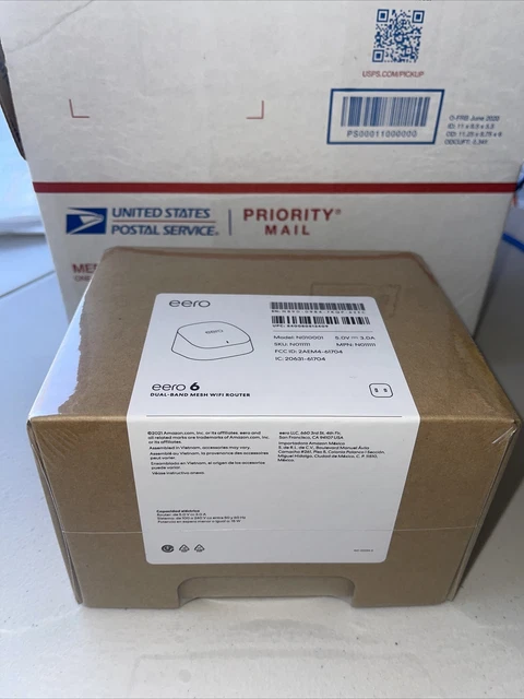 eero 6 - Dual-Band Mesh Wi-Fi Router - Model # N010001 - NEW IN BOX