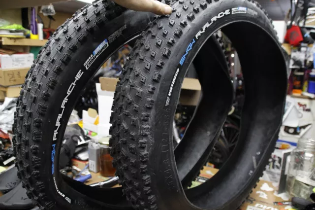 Vee Snow Avalanche 26 x 4.80 Folding Tubeless Fat Bike Tires Studdable Pair