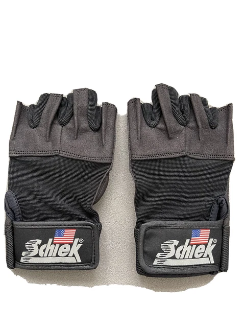 NEW SCHIEK LIFTING GLOVES 520 Women Wrist Wraps Gel Padding Black XS