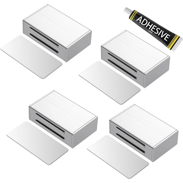 Fermaporta Magnetico Mousike 30KG - 4 Pezzi In Acciaio Inox Per Armadi E Cucine - Foto 9