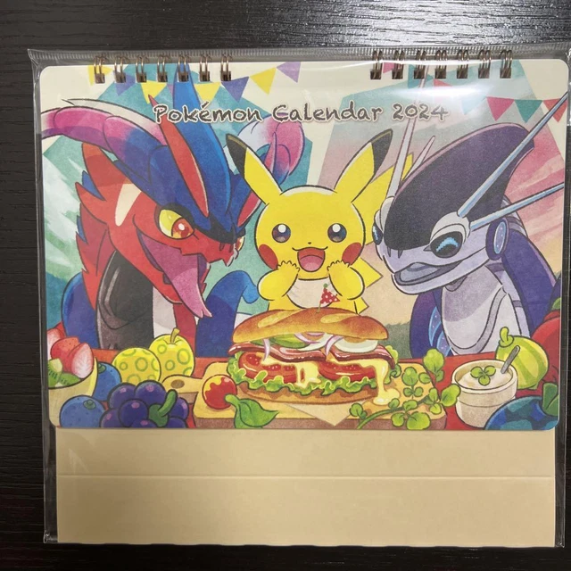 POKEMON CENTER ORIGINAL Desk Calendar 2024 77.21 PicClick