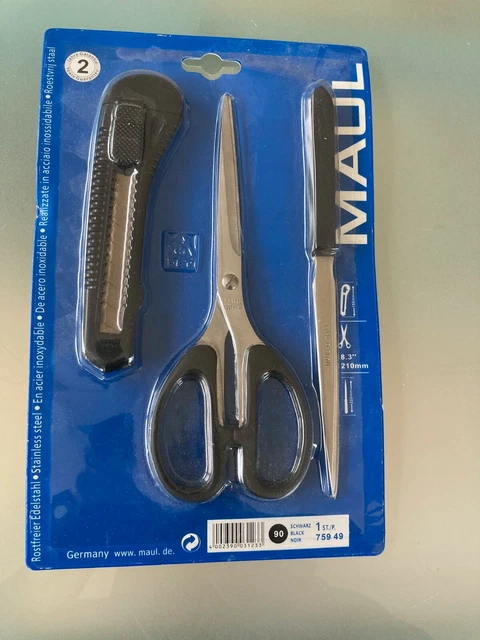 MAUL – Set aus Schere, Cutter, Brieföffner – NEU