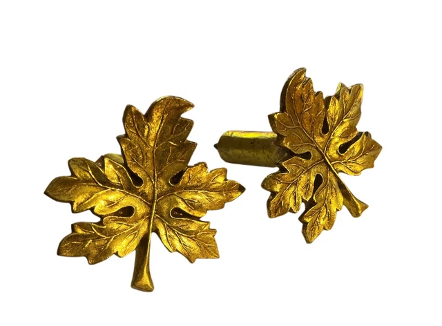 Gold Leaves Curtain Sconce Tie Backs