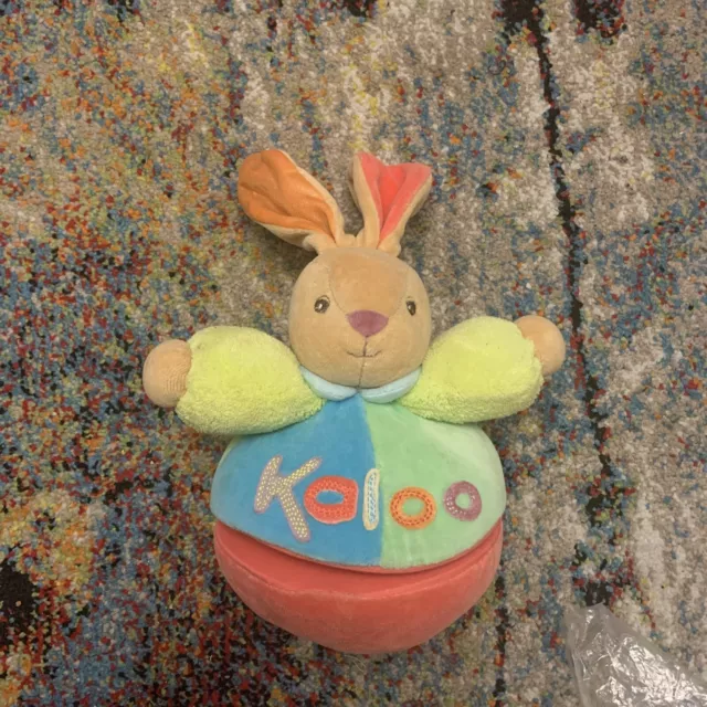 Kaloo Musical Rabbit Bunny Soft Toy Plush Comforter plays oh suzannah 9 inch