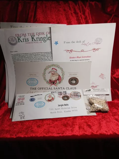 Personalized Letter from Santa Extreme Deluxe Magical Package