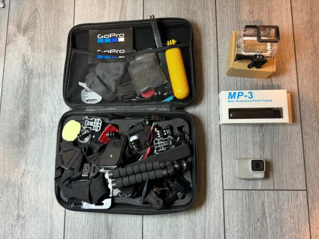 GoPro HERO7 White Action Camera with Huge Accessories Bundle + Waterproof case