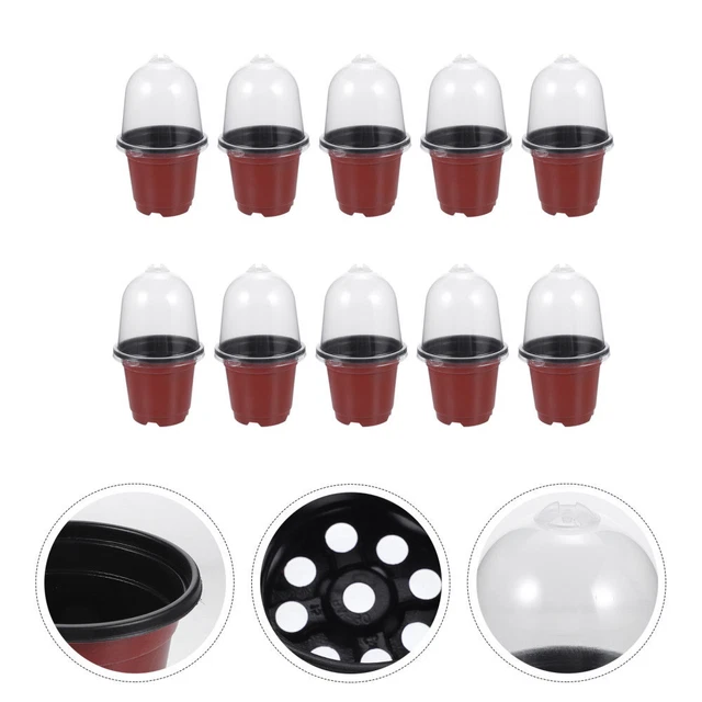 10 Sets Blumentöpfe Für Den Außenbereich Pflanztopf Mit Deckel Blumentopf