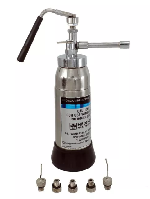 Liquid nitrogen Cryo spray For dermatology 300ml Mini cryo With different Probes