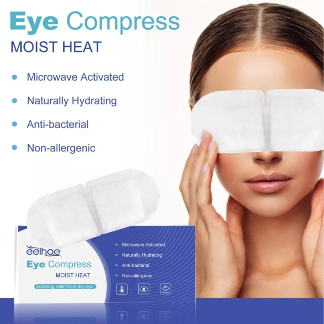 Moist Heat Eye Compress Eye Masks for Dry Eyes Fast Acting Microwave