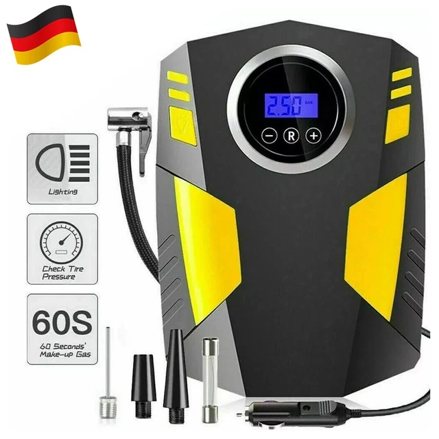 Tragbarer Reifenfüller 16000mAh - 150PSI Luftkompressor Mit LED Display Für Auto & Fahrrad