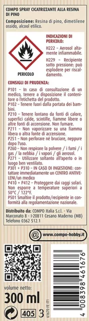 Compo CICATRIZZANTE SPRAY PER PROTEZIONE RIPARA PIANTE con RESINA DI PINO 300 ml 3