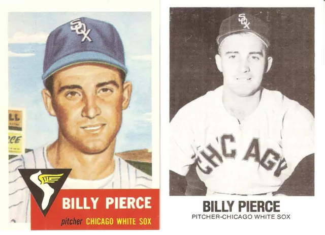 2 Different Baseball Card Lot Of Billy Pierce  595