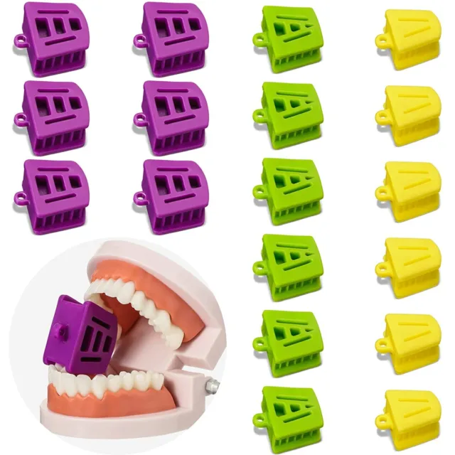 Assorted Sizes Autoclave Mouth Silicone Props Bite Blocks Dental (Bag of 6)