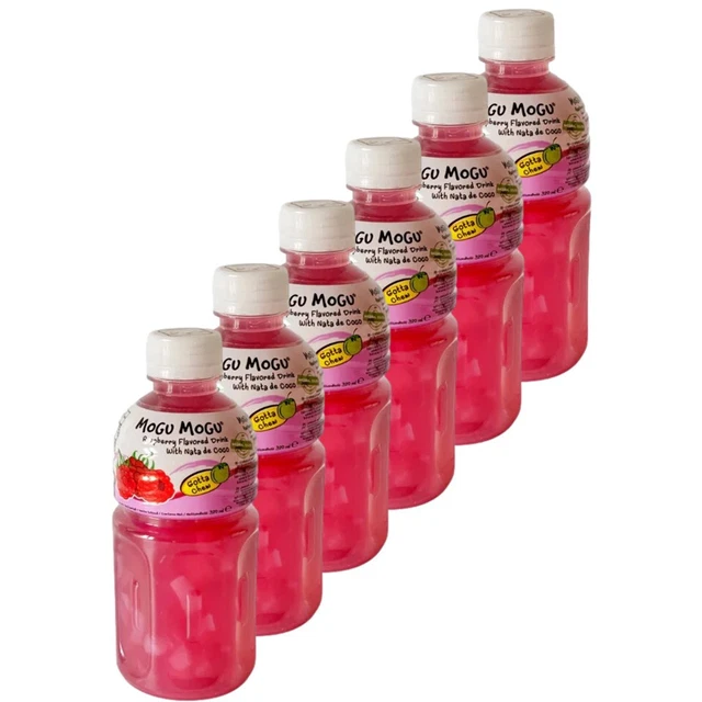 Mogu Mogu - confezione da 6 bevanda lampone Nata de Coco - bevanda succo di lampone 320 ml