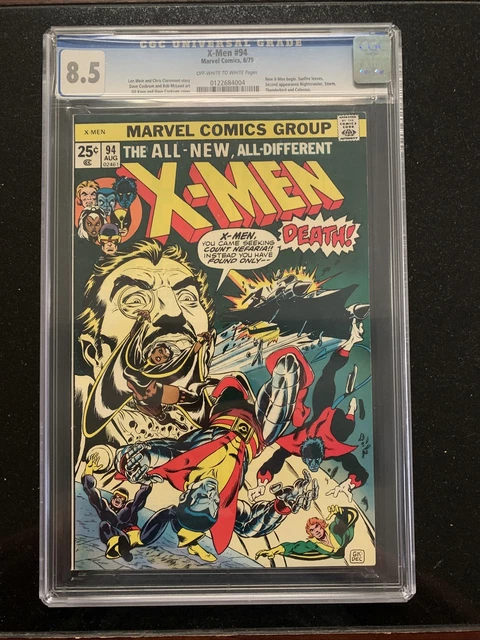 X-Men #94 (1975) New Team Begins Cgc Vf+ 8.5 Ow/W Best Deal On Ebay!