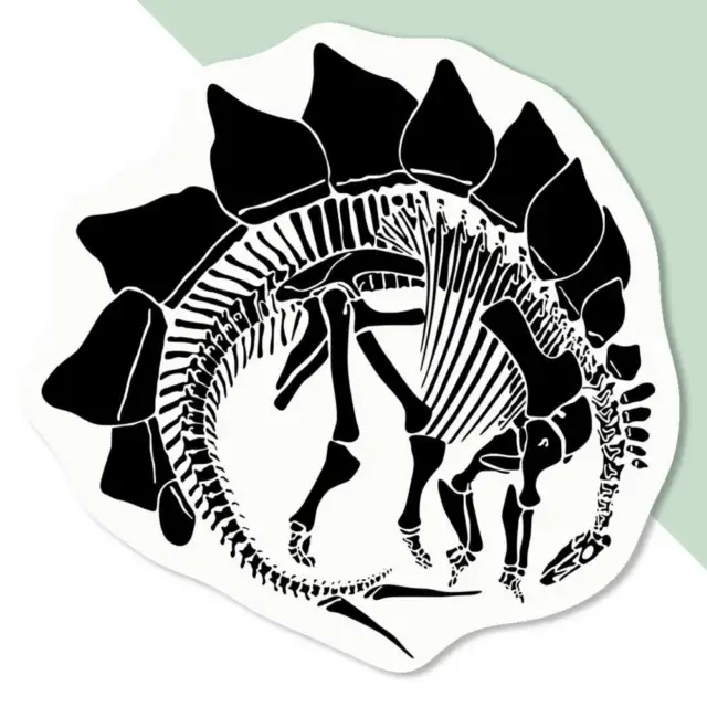 'Stegosaurus Fossil' Aufkleber Aufkleber (DW039028)