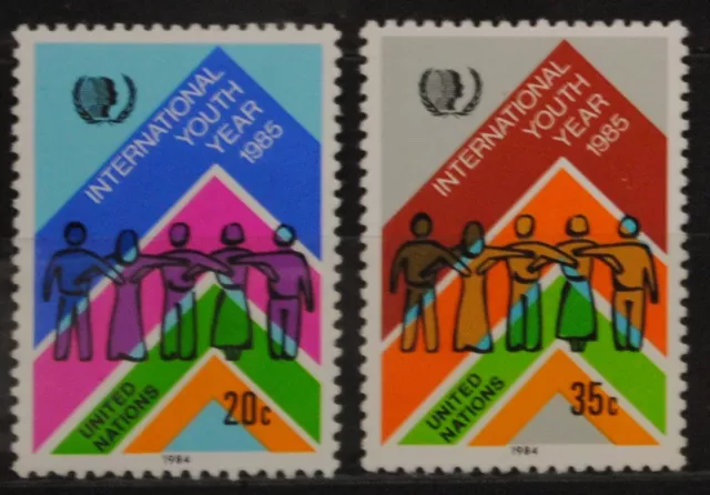 Nations Unies New York 1984  Y & T N° 432/433  Neufs   * *  SANS CHARNIERE