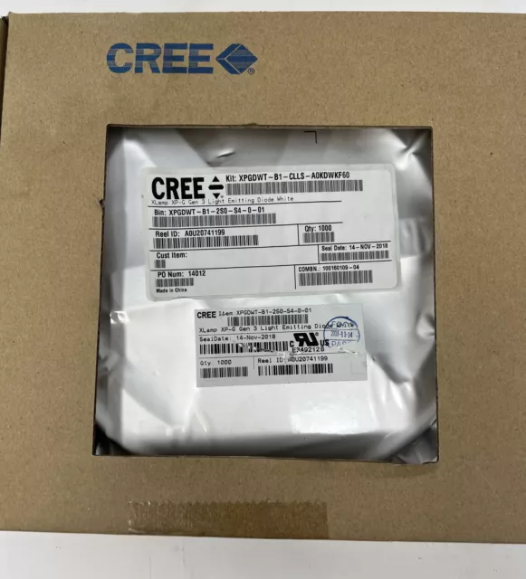 Cree Xlamp Xp-G Gen 3 Luce Diodo Luminescente/Bianco Sigillato Nuovo 1000 Qty