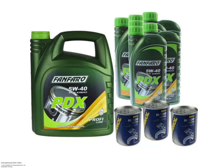 11 De Hombre L fanfaro aceite motor Pdx 5W40 Api Sn / Sm / Cf Engine Oil