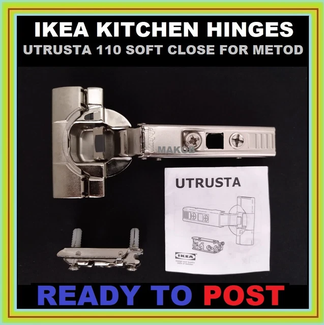 thumbnail image 2 of NELI Set Of 2 Hinges With Soft-close (new) Suitable For Knoxhult Kitchens 2 of 14