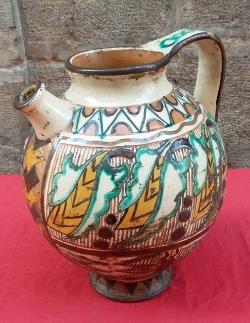 Poterie Ancienne Italie Mauresque Maghreb Terre Vernissee