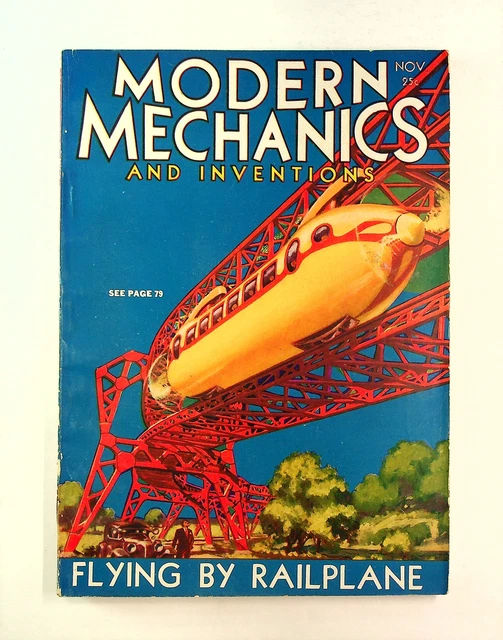 MODERN MECHANICS AND Inventions Pulp Nov 1930 Vol. 5 #1 FN £31.58 ...