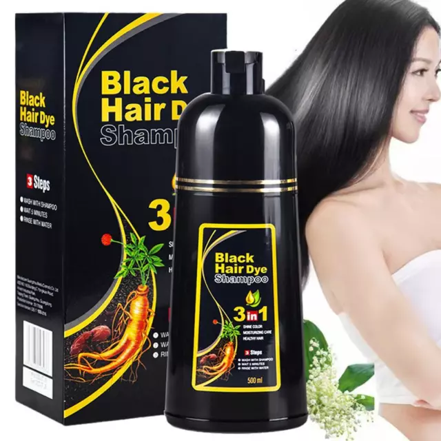 500 ml tinte permanente para el cabello instantáneo rápido tinte para el cabello champú tinte de coco