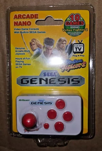 Sega Genesis Plug n Play Arcade Nano Virtua Fighter 2 AtGames Sealed 10 Games