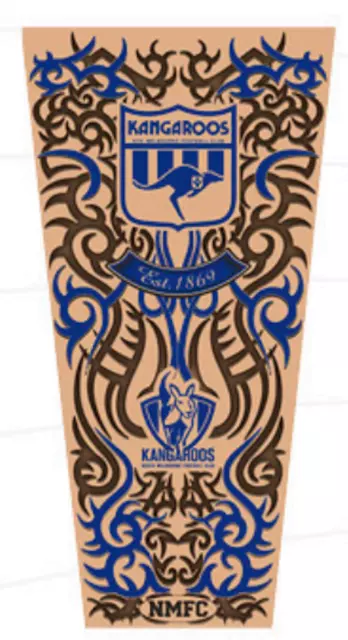 North Melbourne Kangaroos AFL Youth Tattoo Sleeve