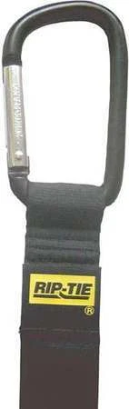 Rip-Tie J-B6-C05-Bk 6" L Wrap Hook-&-Loop Cable Tie Bk Pk 5