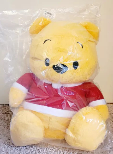 Toreba Amuse Winnie the Pooh 16" Christmas Santa Kawaii Bear Big Cuddly Plush