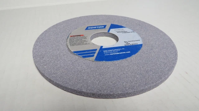 Norton 66252835092 Grinding Wheel 6"X1/4"X1-1/4" 80 Grit, A/O, K Hardness,Type 1