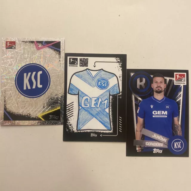 Topps Bundesliga 2022/2023 Sticker Nr. 399-401 All 3 Karlsruher SC