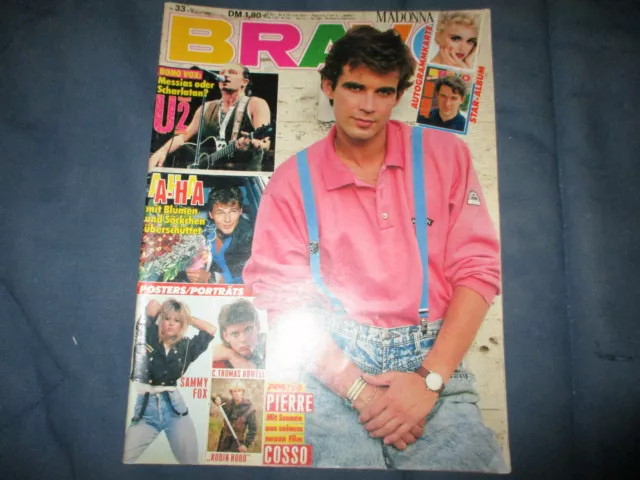 Bravo 6.8.1987 33/87 mit Samantha Fox  Poster Heft komplett