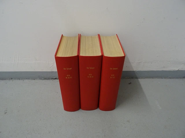 3 gebundene Bücher 1979 Zeitschrift SPIEGEL, Rarität