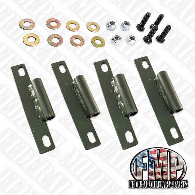 Kit De 4 Charnières Inox Pour Land Rover Defender 4 Portes (jusqu'en 2007) - Britpart DA1133