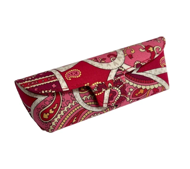 NEW Vera Bradley Eyeglass Case Hard Shell Snap Rosy Posies Pattern Retired 2012