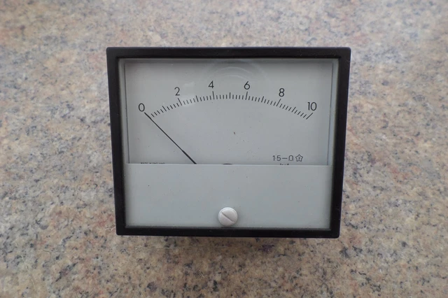 VINTAGE PANEL VU METER FUNKTIONIERT / UNBENUTZT für Hifi Studio Mixer Testgerät Radio